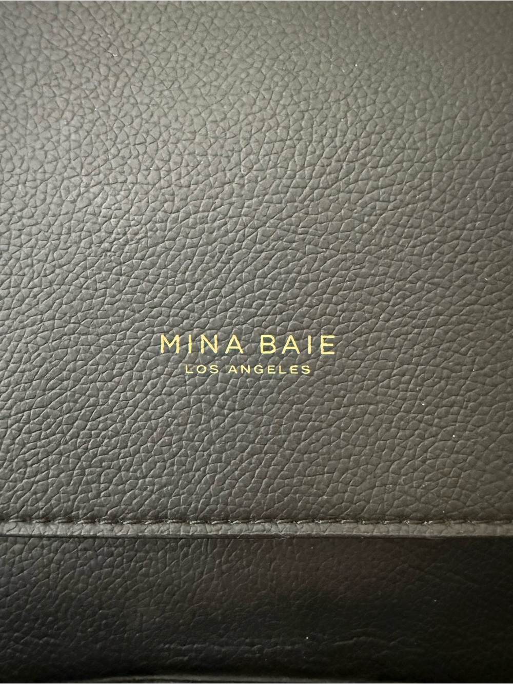 Mina Baie Black Vegan Leather Baby Backpack - Picture 5 of 7